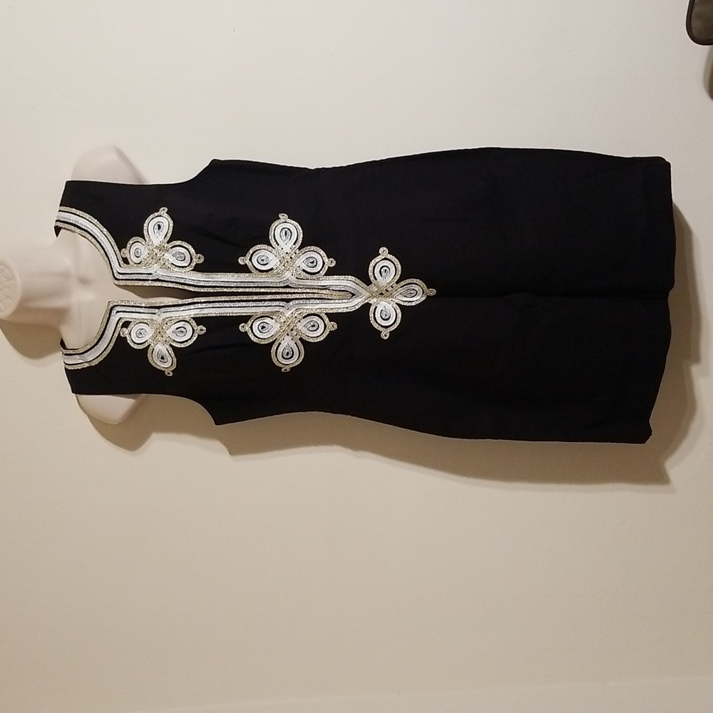 💃🕺Hp💃🕺Lilly pulitzer black Mila shift dress - Picture 7 of 17